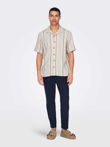 Tapered Pantaloni '22024966' di Only & Sons in blu