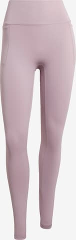 ADIDAS PERFORMANCE Workout Pants 'Optime' in Purple: front