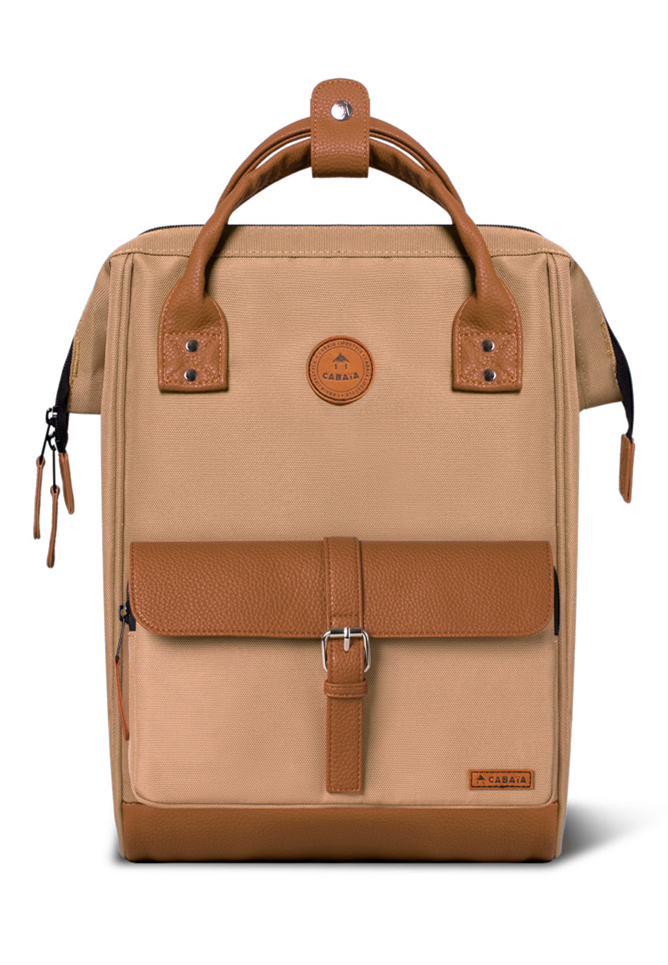 Cabaia Backpack in Beige: front