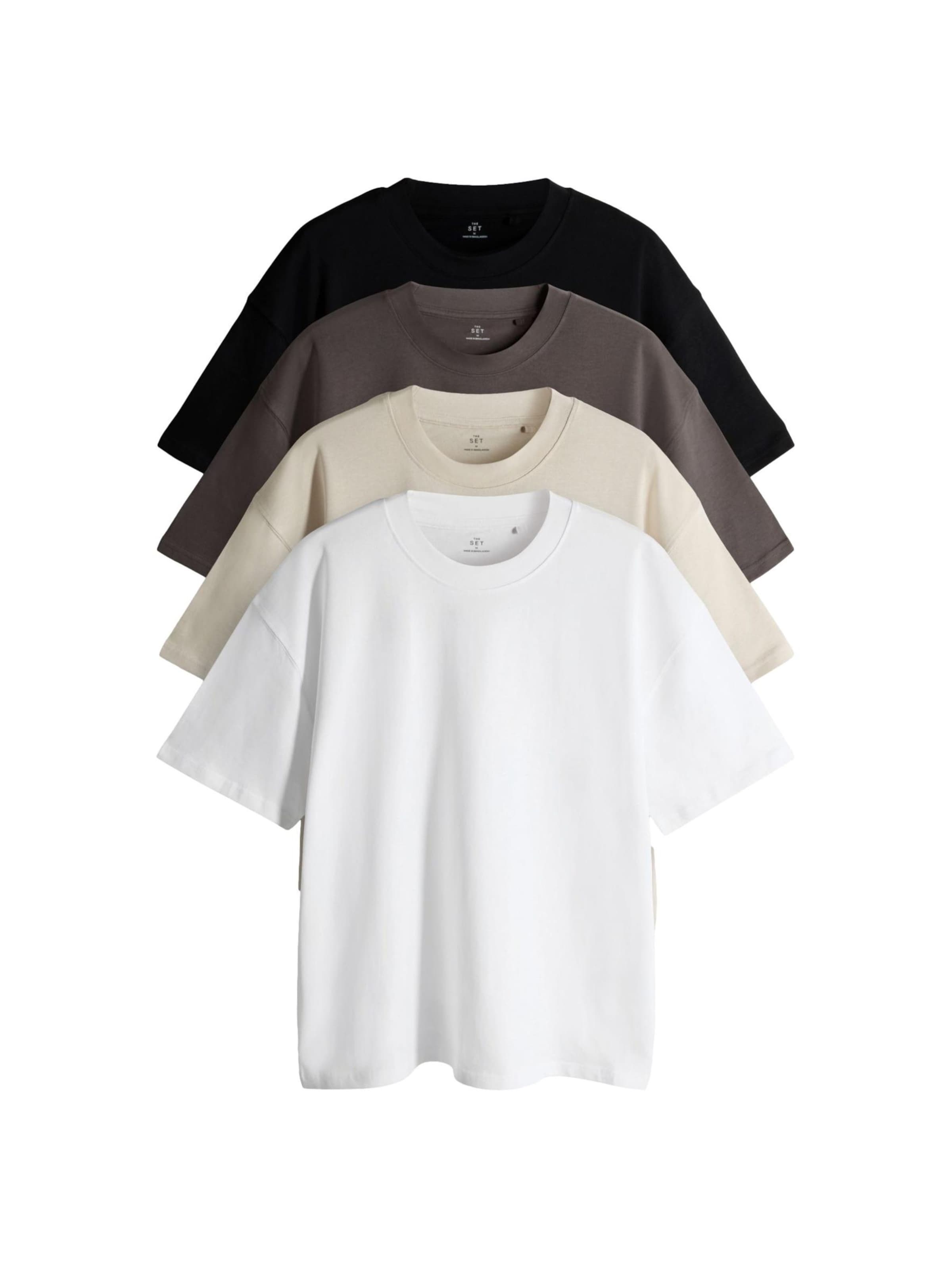 The Set T-shirt i beige: framsida