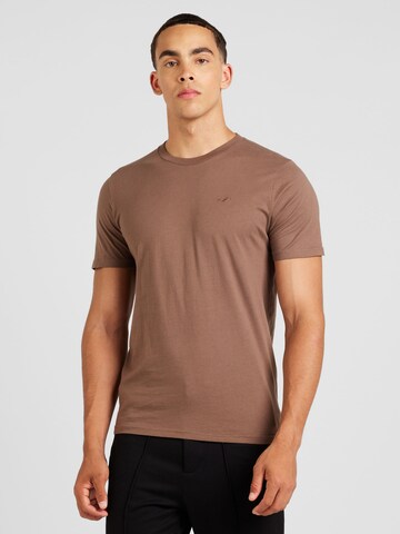 T-Shirt HOLLISTER en marron : devant