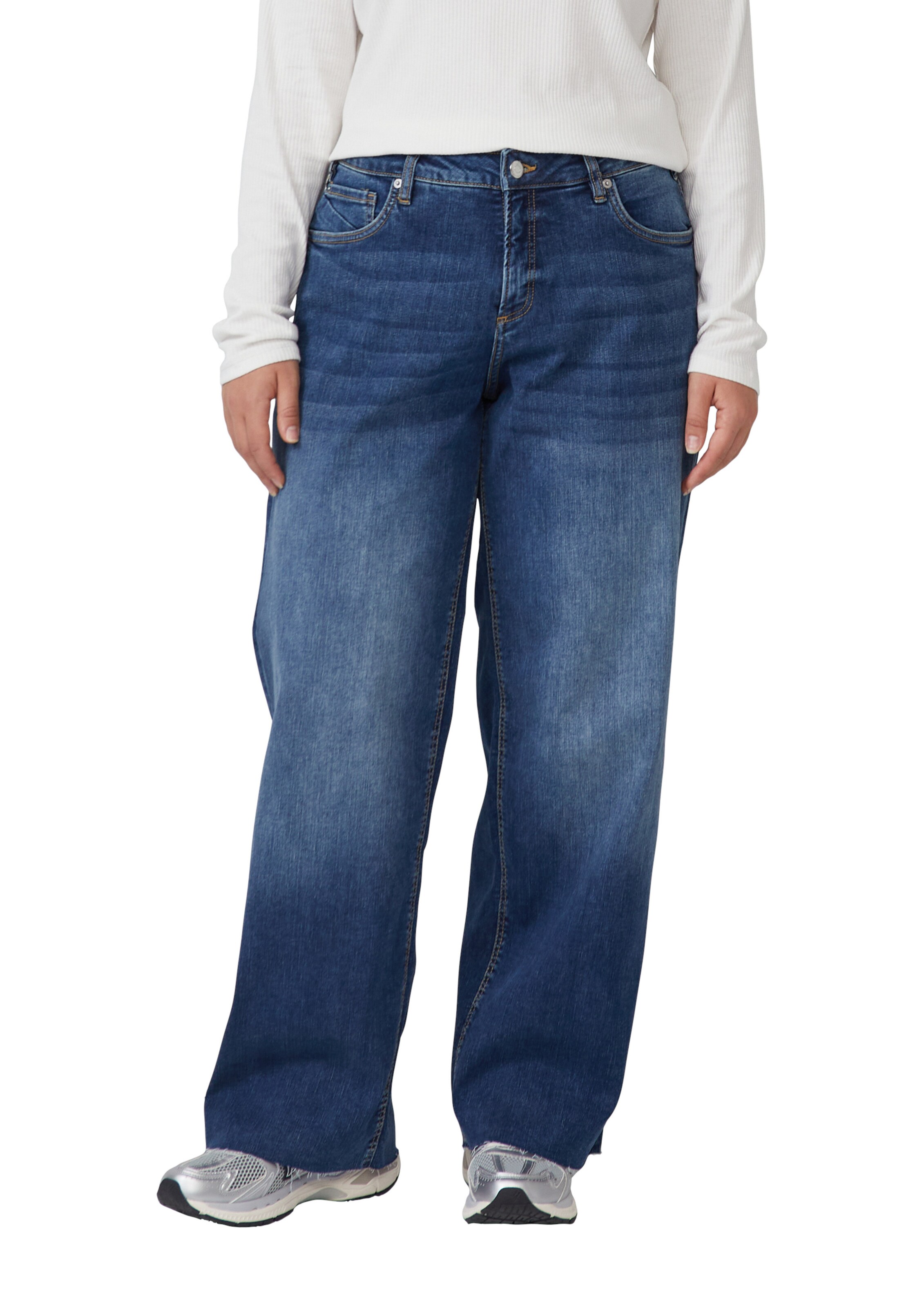 Regular Jean QS en bleu : devant