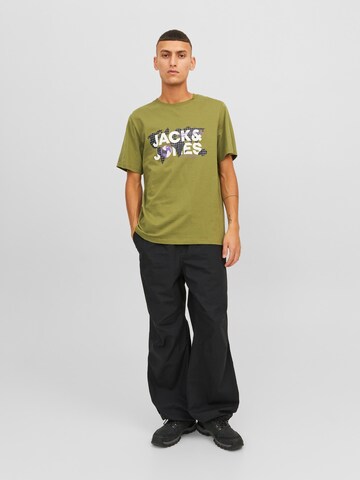 JACK & JONES T-shirt 'DUST' i grön