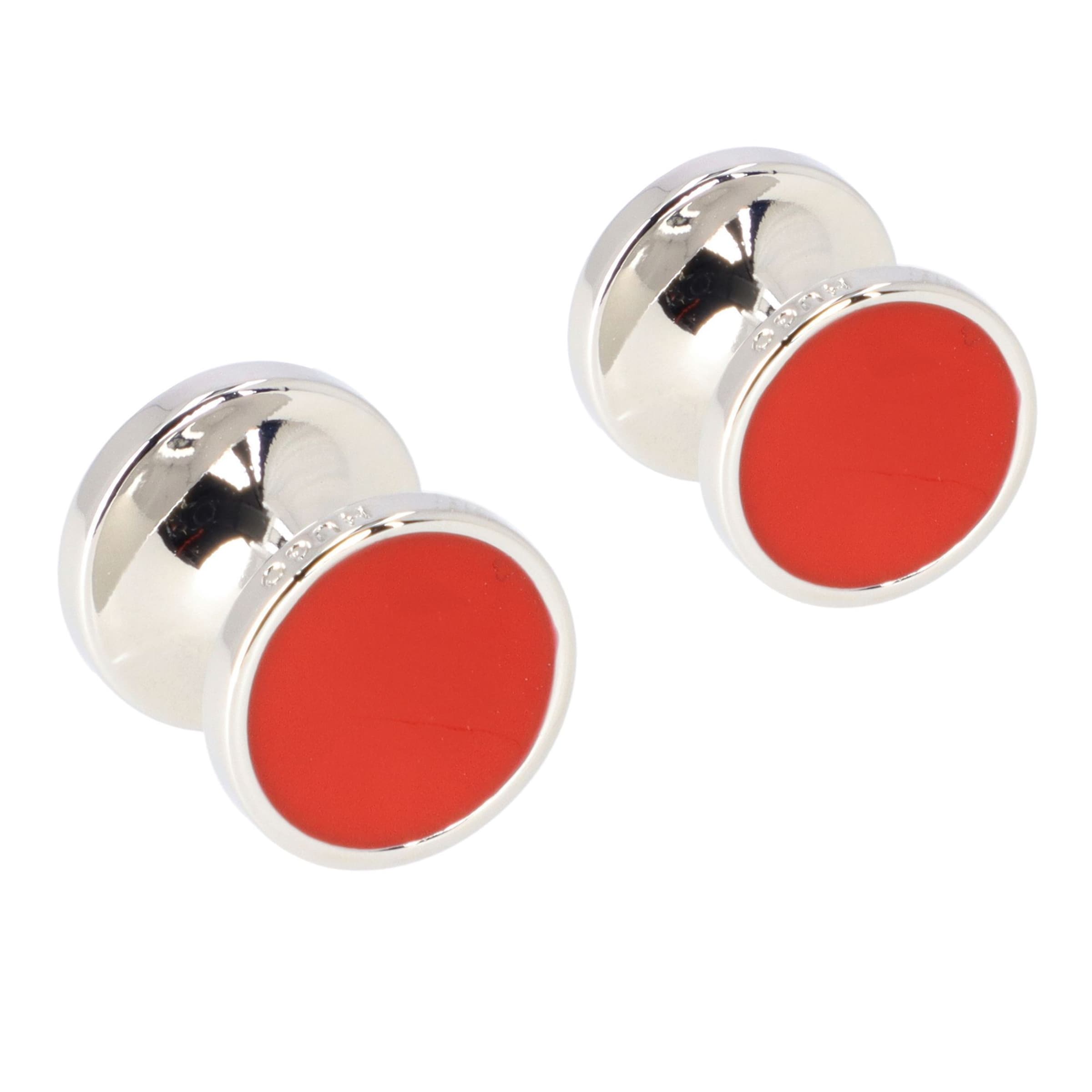 Gemelli da polso di HUGO in rosso: frontale