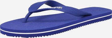 Superdry T-Bar Sandals in Blue: front