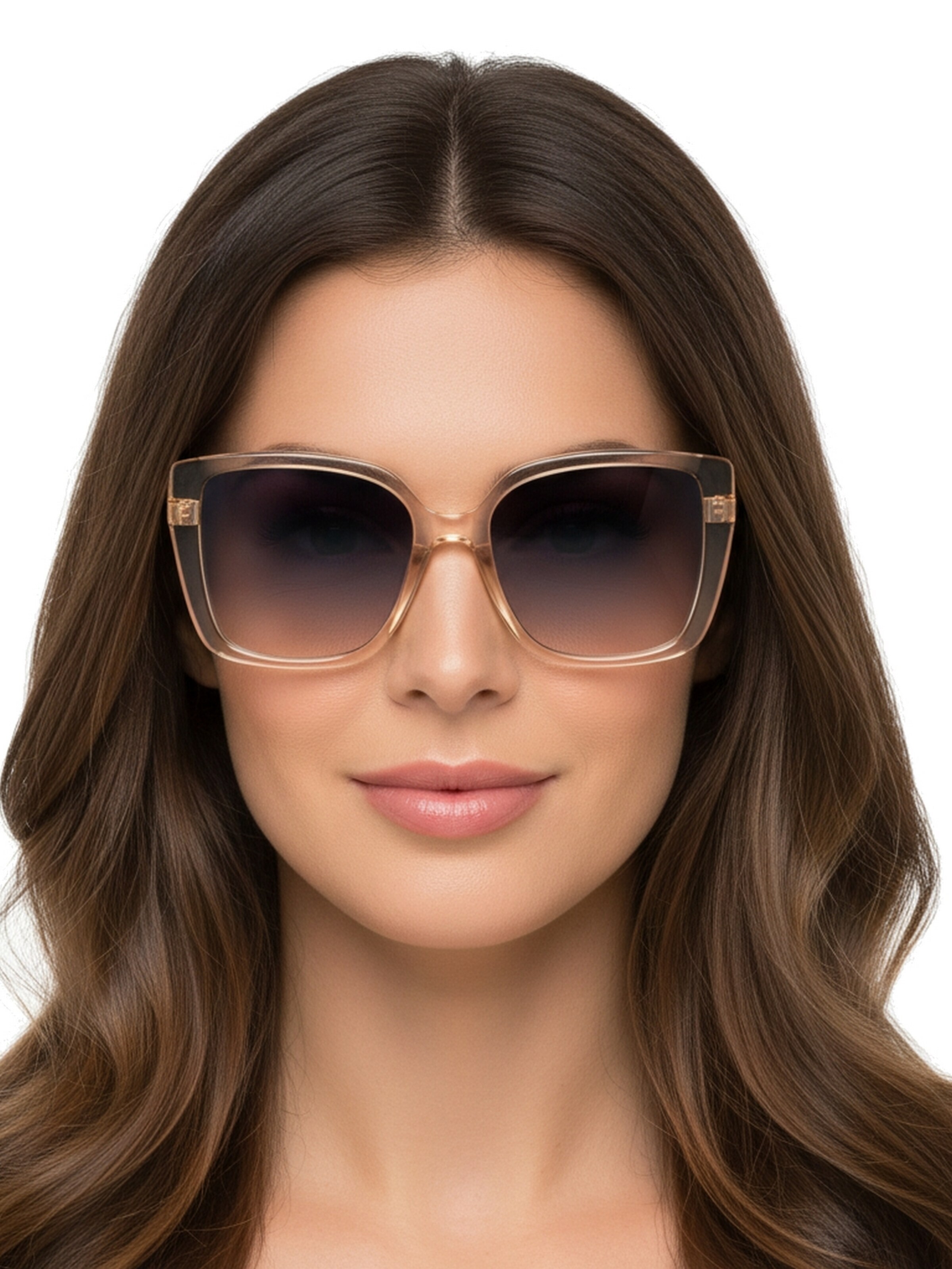 GUESS - Óculos de sol 'Sonnenbrille' em castanho: frente