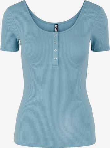 Pieces Petite Shirt 'Kitte' in Blue: front