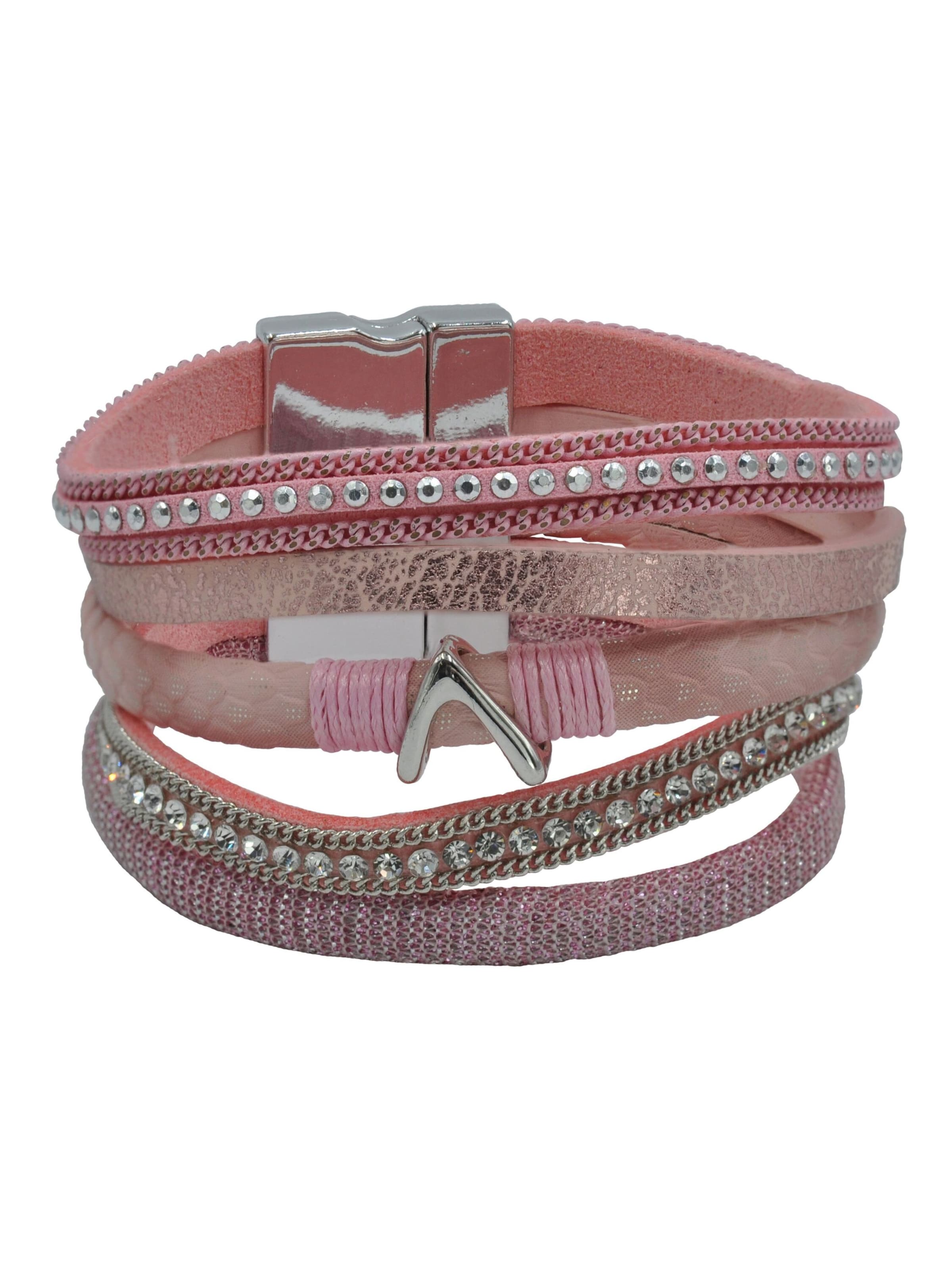 Steuer Armband in Pink: Vorderseite