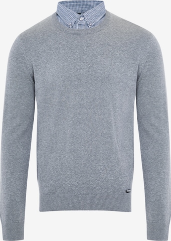 Threadbare Sweater 'Gibbs' in Grey: front