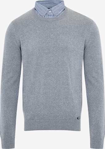 Threadbare Pullover 'Gibbs' in Grau: predná strana