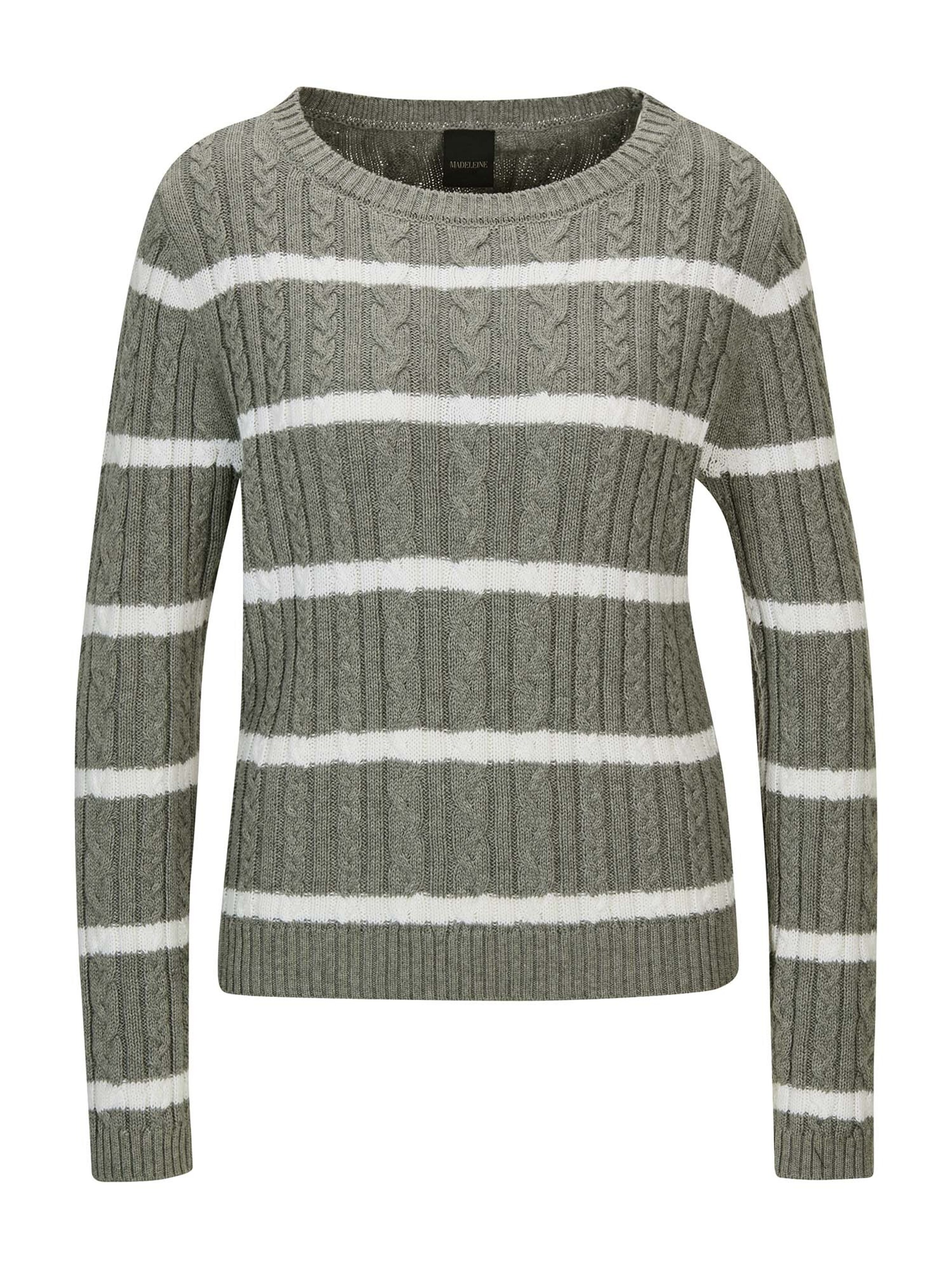 MADELEINE Trui in Grijs: voorkant