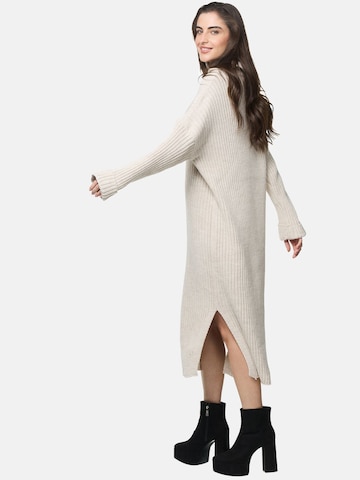 Robes en maille Elara en beige