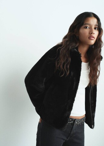 MANGO TEEN Winter Jacket in Black