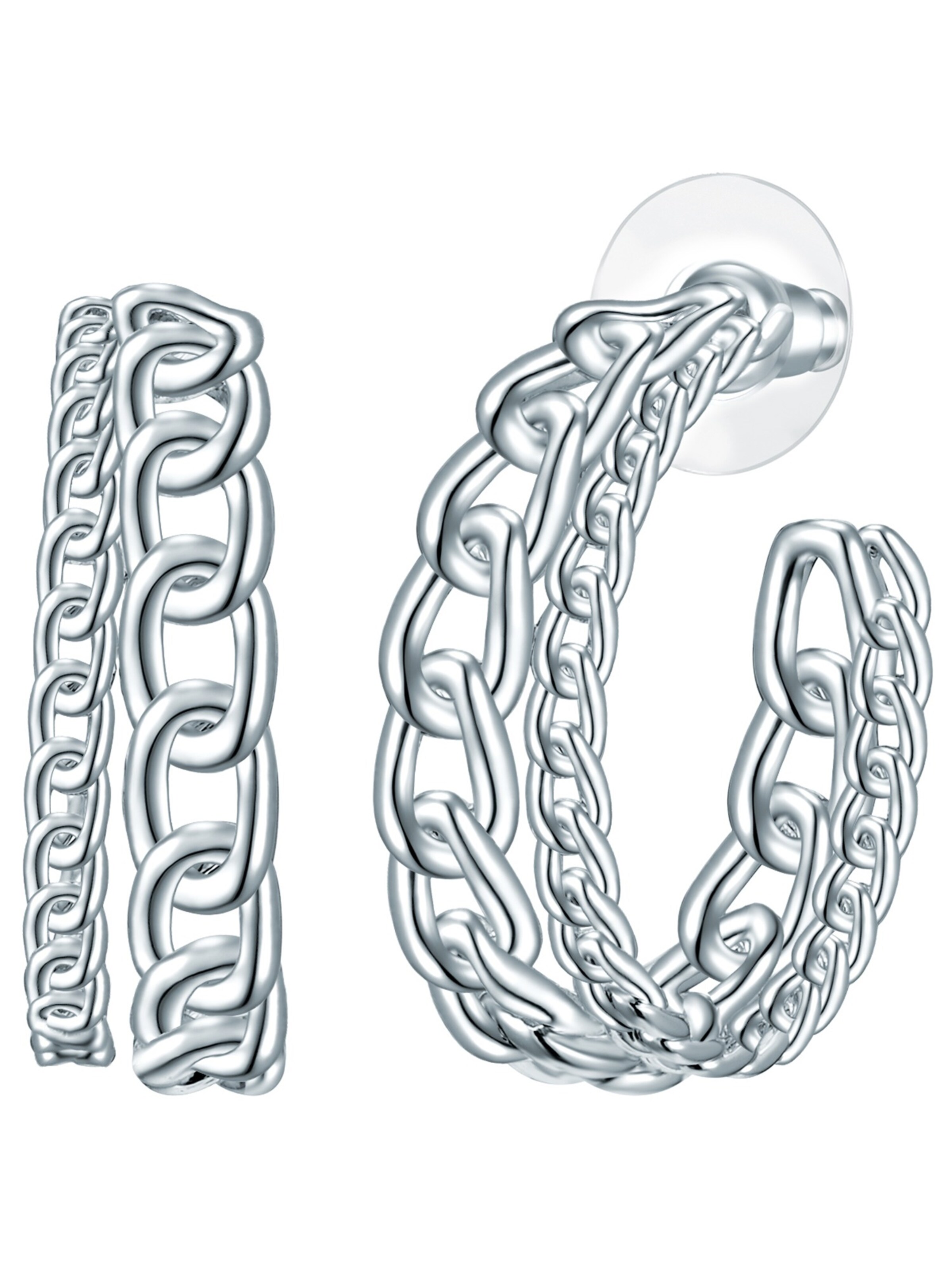 Lulu & Jane - Pendientes en plata: frente