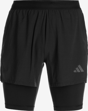 ADIDAS PERFORMANCE Regular Workout Pants 'Heat.Rdy Hiit Elevated 2-In-1' in Black: front