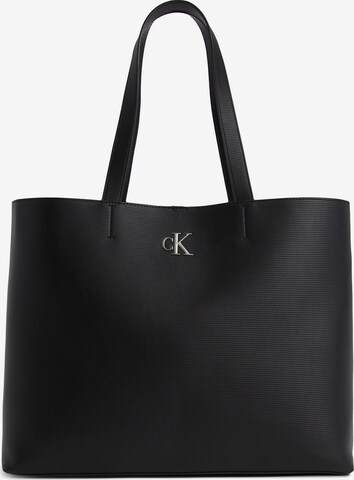 Calvin Klein Jeans Μεγάλη τσάντα σε μαύρο: μπροστά