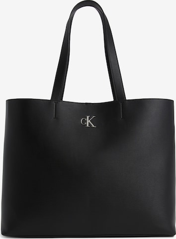 Calvin Klein Jeans Shopper táska - fekete: elől