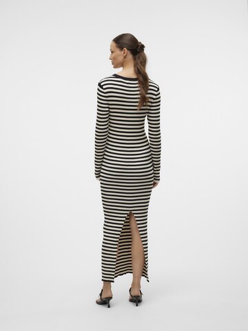 VERO MODA Strikkjole i beige