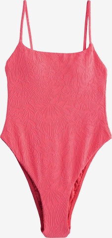 NextBustier Jednodijelni kupaći kostim - roza boja: prednji dio