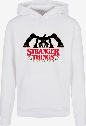 Sweat-shirt 'Stranger Things' ABSOLUTE CULT en blanc : devant
