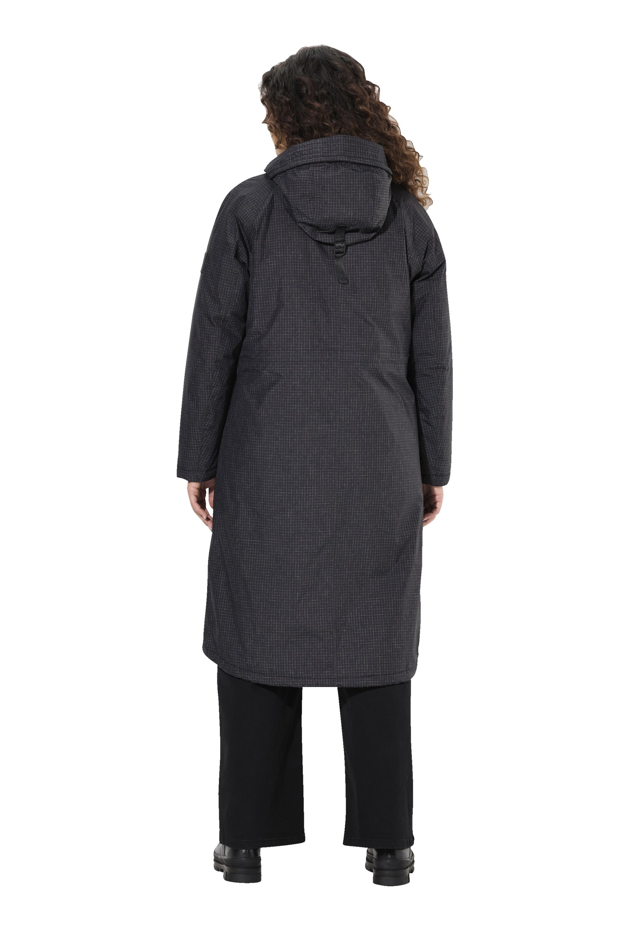 Ulla Popken Übergangsmantel in Schwarz