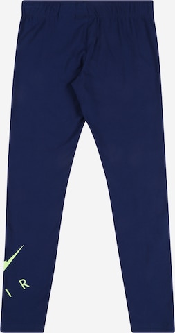 Nike Sportswear Skinny Legíny 'Air' – modrá