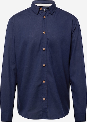 anerkjendt Regular fit Button Up Shirt 'AKLEIF' in Blue: front