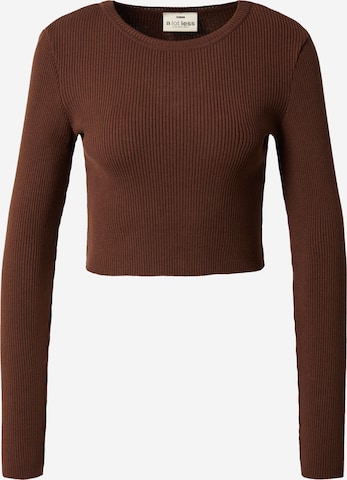 A LOT LESS Shirt 'Ina' in Brown: front