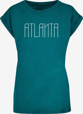 Merchcode T-Shirt 'Atlanta X' in Grün: predná strana