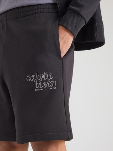 Calvin Klein Jeans Regular Byxa i svart