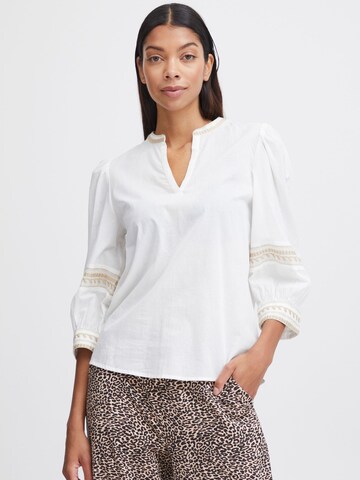 b.young Bluse 'Jiya' in Weiß: Vorderseite