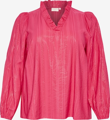 KAFFE CURVE Blouse 'Anni' in Pink: front