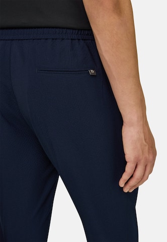 Boggi Milano Slimfit Laskoshousut 'City' värissä sininen