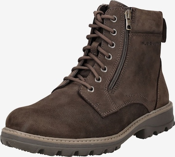 Pius Gabor - Botas com atacadores em castanho: frente