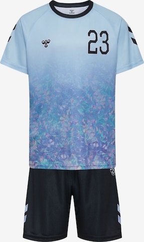 Hummel Tracksuit in Blue: front