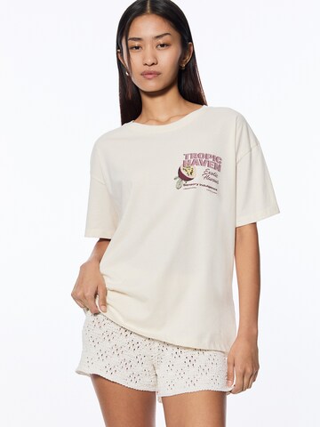 Pull&Bear Shirt in Beige