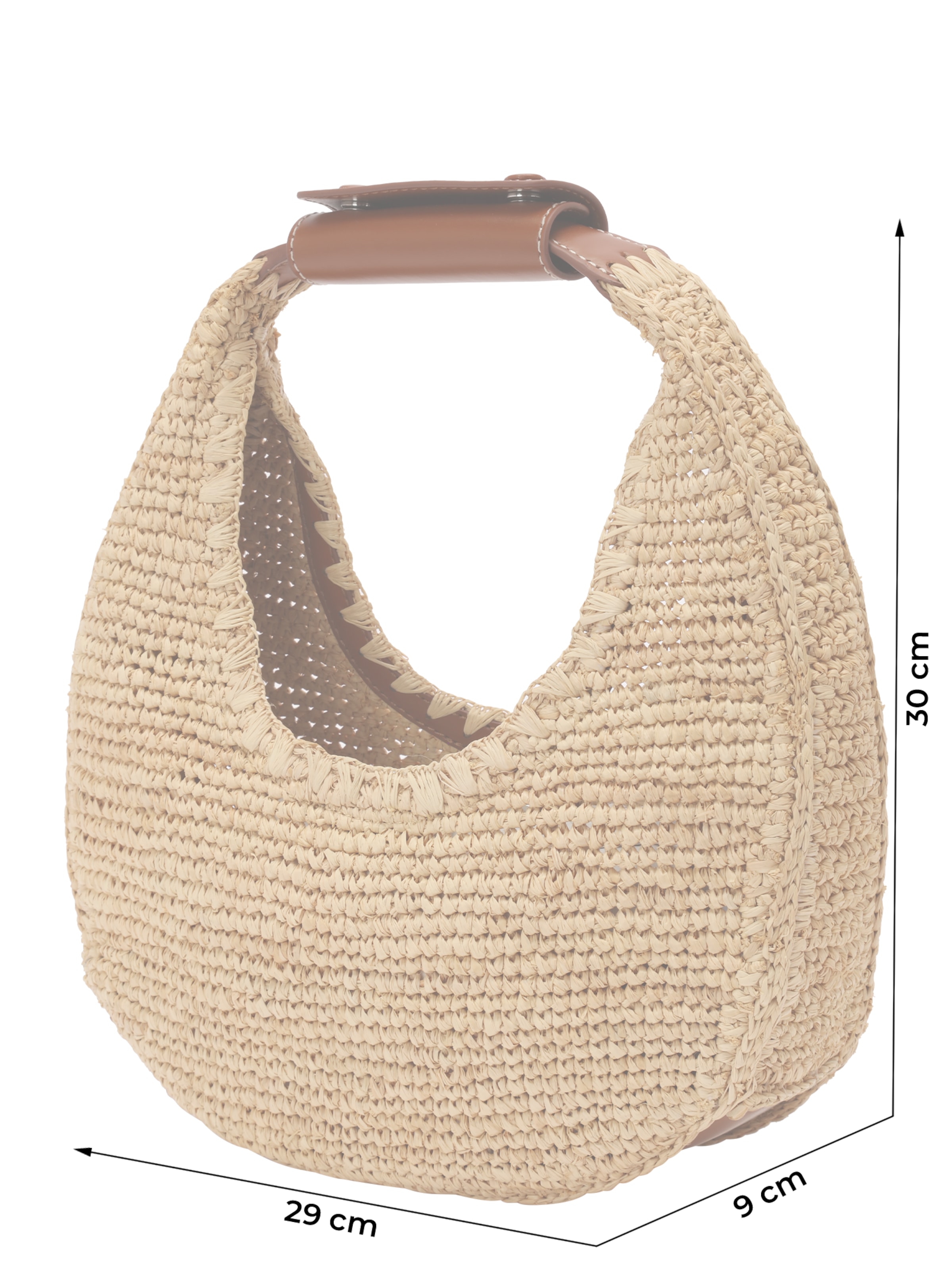 Geantă de umăr 'MOON' de la Staud pe bej