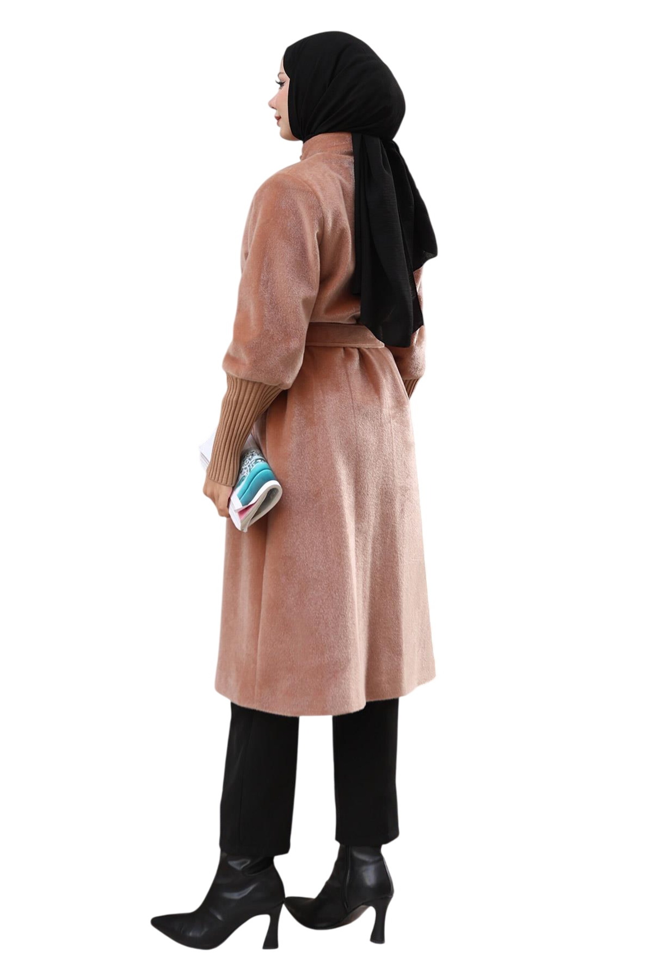 MODAMIHRAM Tussenmantel in Bruin