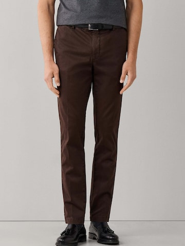 Hackett London Slim fit Chino trousers 'KENSINGTON ' in Brown: front