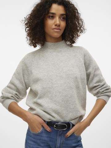 VERO MODA Trui 'Leaf' in Grijs