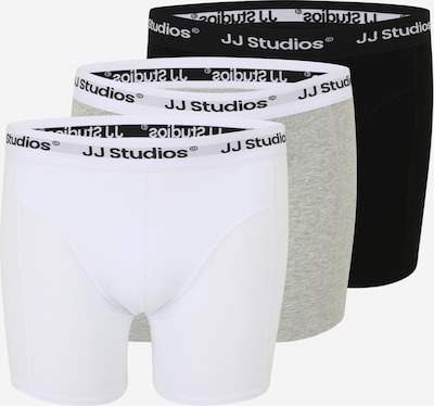 Jack & Jones Plus Bokserishortsit 'JACSOHO' värissä meleerattu harmaa / musta / valkoinen, Tuotenäkymä