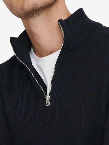 Only & Sons Sweatshirt 'Phil' in Blue