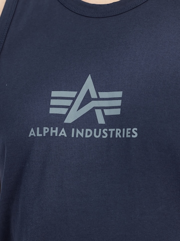 ALPHA INDUSTRIES Regular fit T-shirt i blå