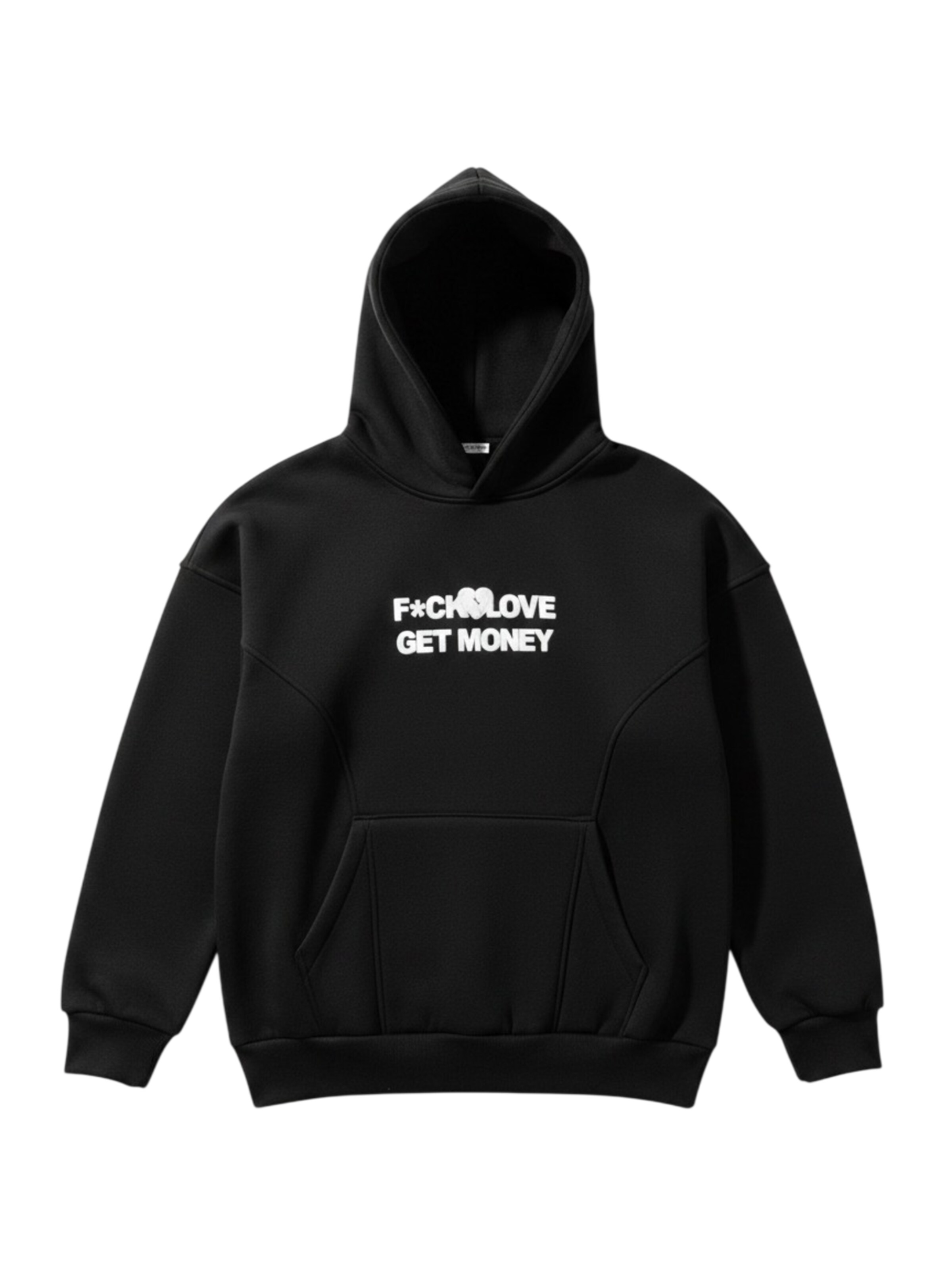 Kleidermafia Sweatshirt 'Oversize Get Money Hoodie - Black' in S in Black, Item view