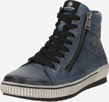 REMONTE High-Top Sneakers in Blue: front