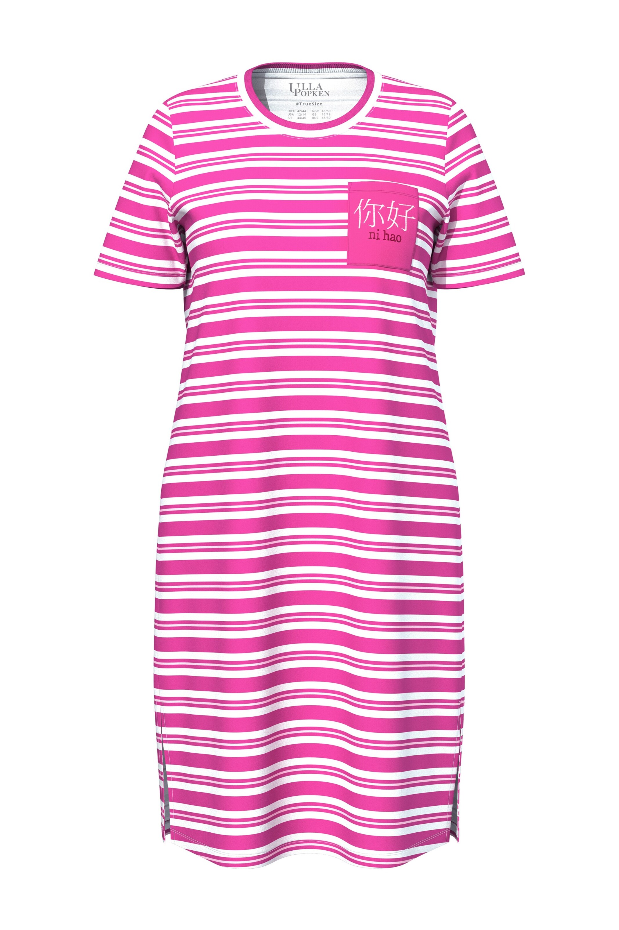 Ulla Popken Nachthemd in Roze: voorkant