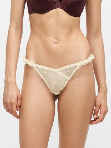 Hunkemöller Tangá 'Flora' - Žltá: predná strana