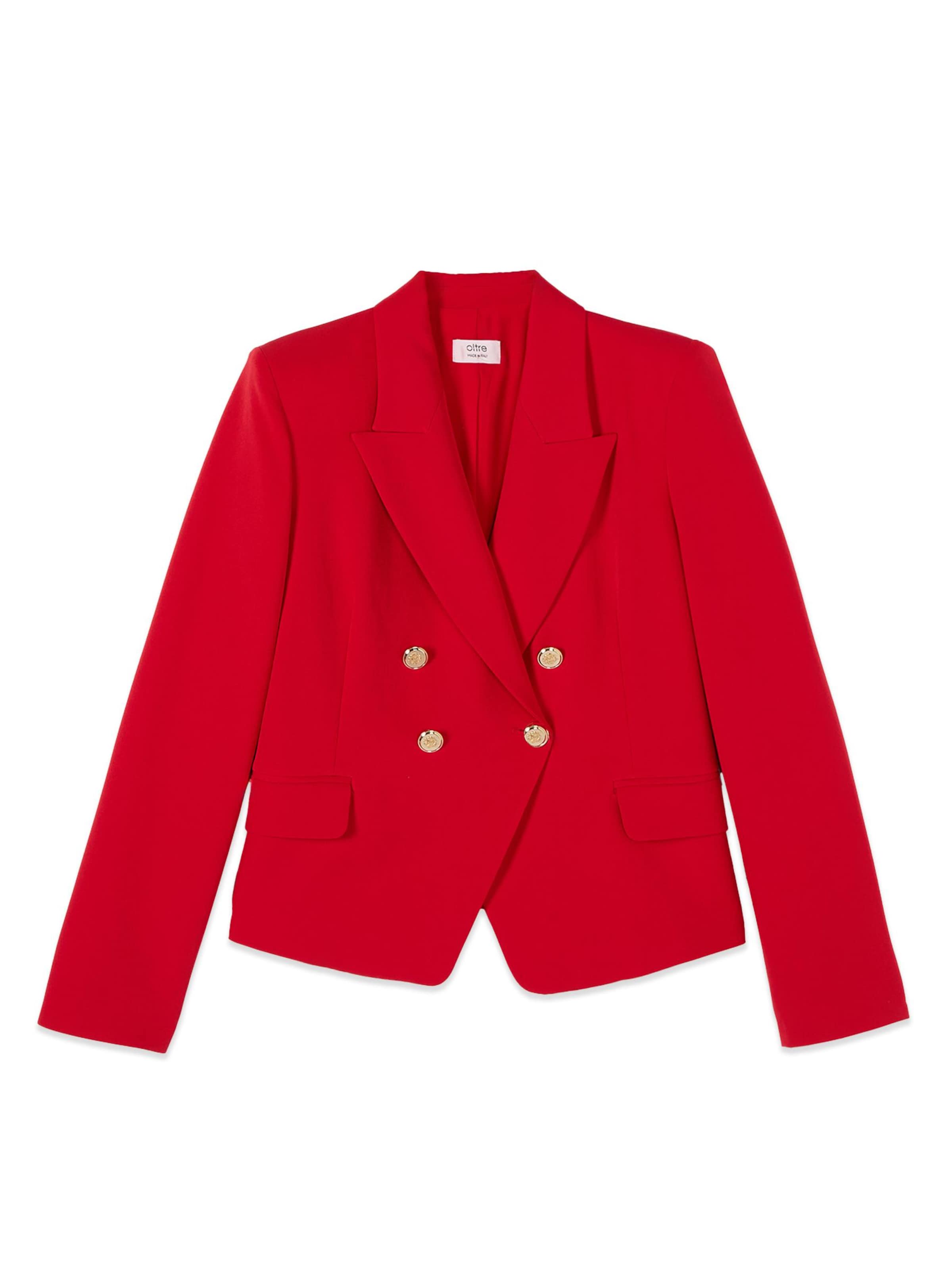 Blazer di oltre in rosso: frontale