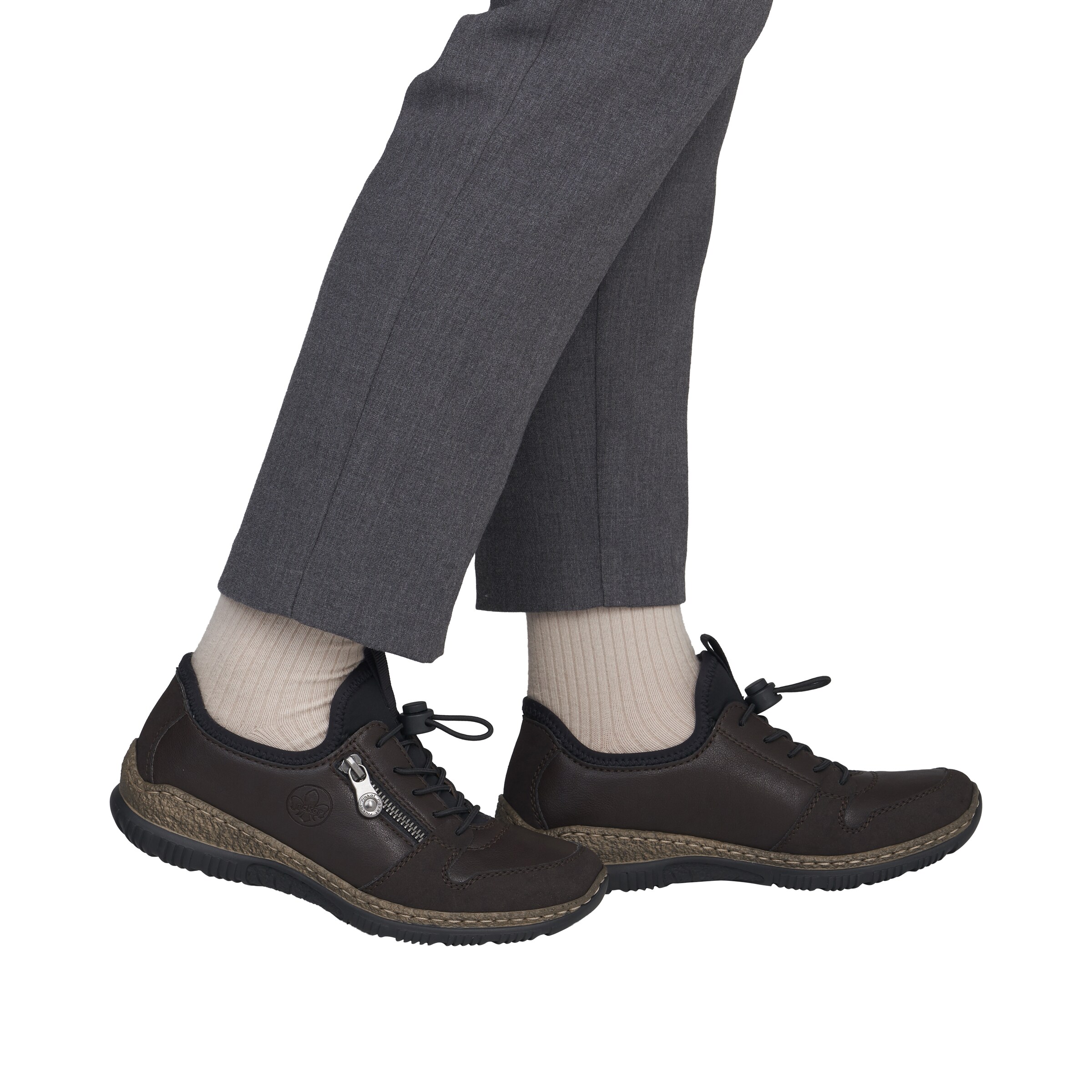 Chaussure de sport à lacets Rieker en marron