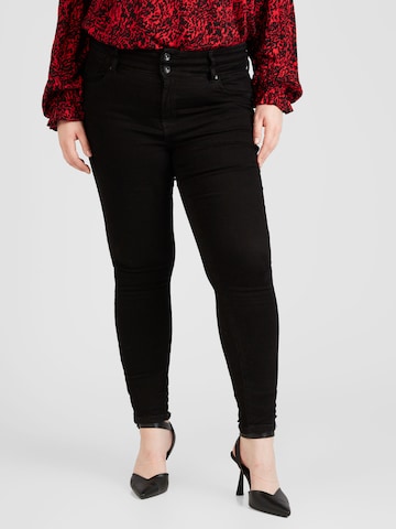 ONLY Carmakoma Skinny Jeans 'SOFIA' in Black: front